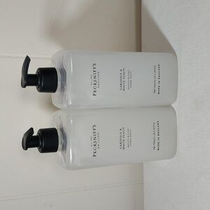 New 2pc Jumbo PECKSNIFF'S Gardenia & White Peach Hand Wash Soap 725ml 24.5oz